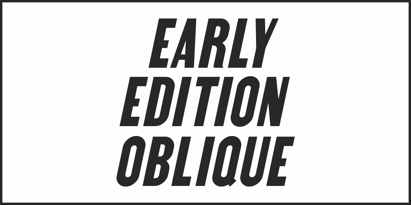 Early Edition JNL